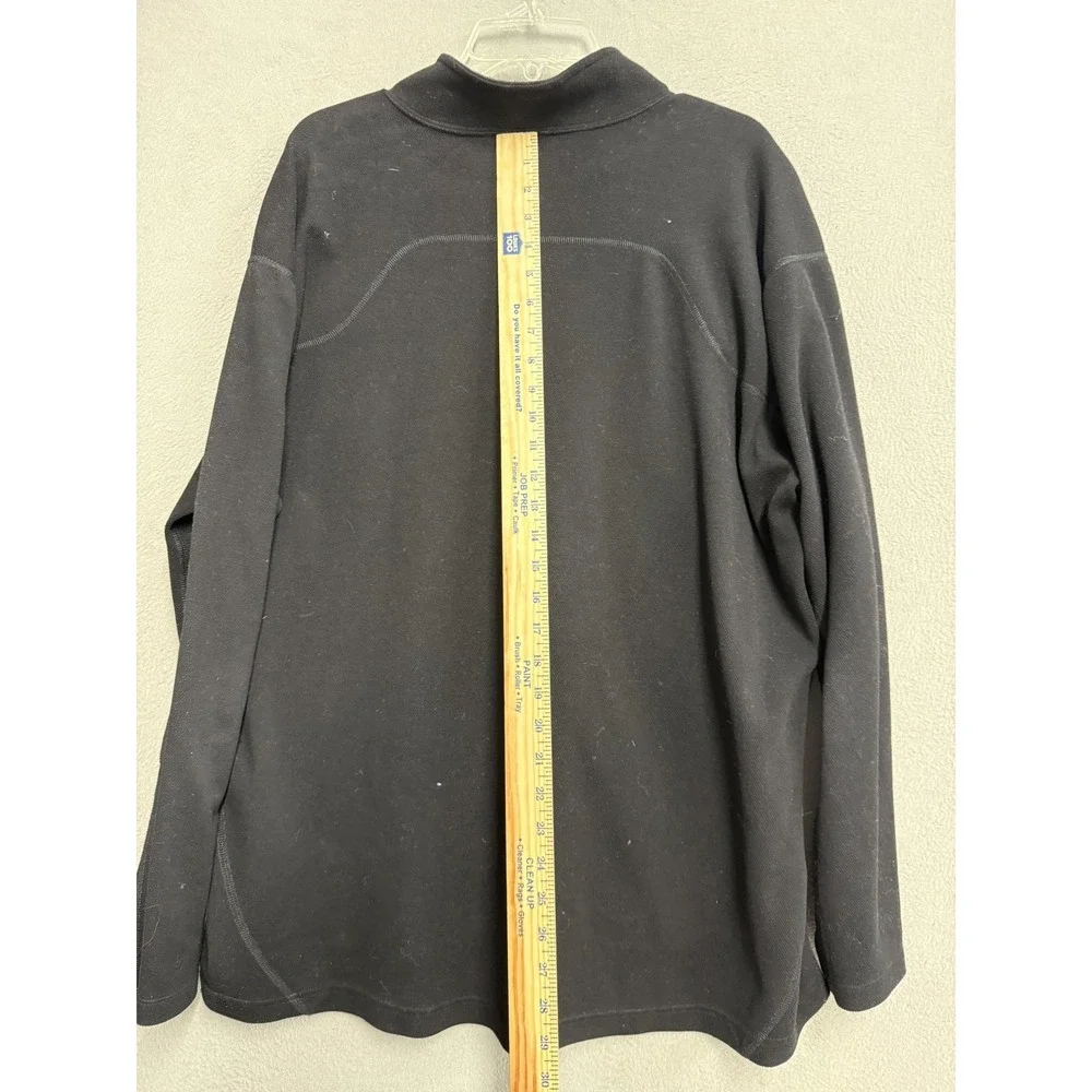 The‎ North Face Pullover Mens 2XL Black 1/4 Zip Chest Pocket Outdoor Hiking